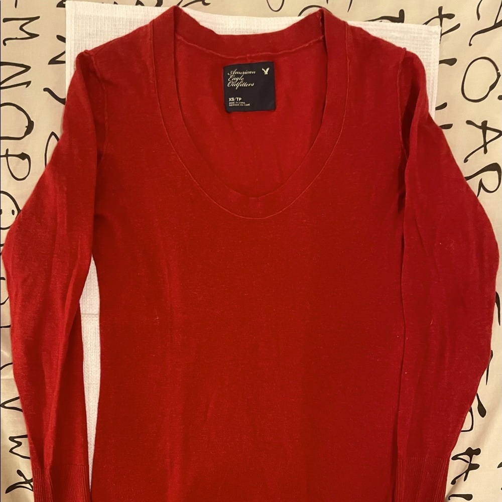 XS Gently used Red American Eagle sweater